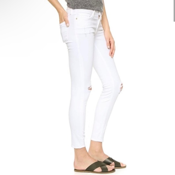 Frame Le skinny de jeanne crop - white - Picture 3 of 7